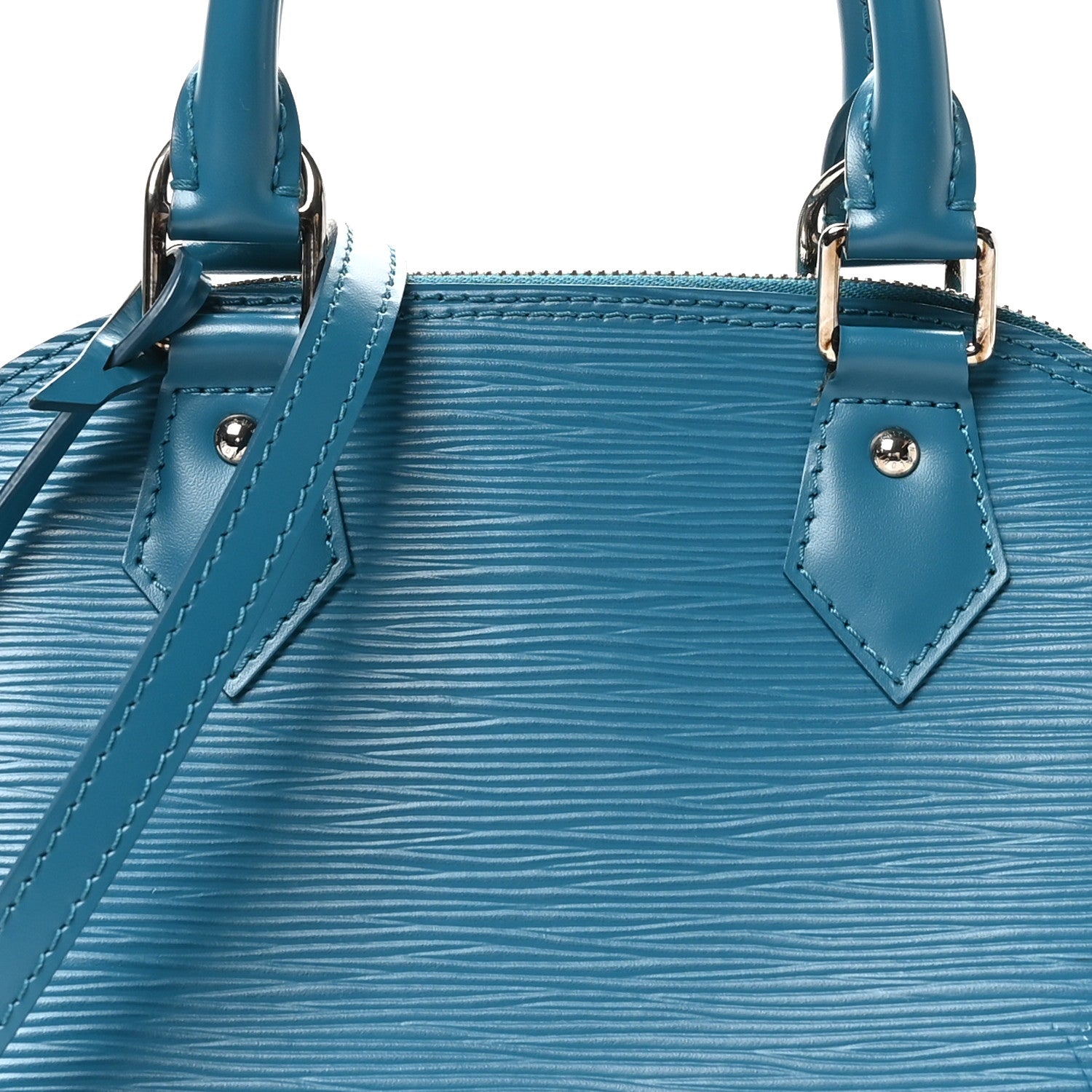 Louis Vuitton Epi Alma BB Cyan 7 of 9