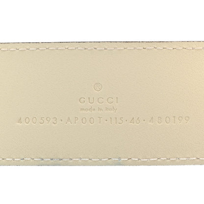 Gucci Calfskin Double G 40mm Belt 115 46 Mystic White 5 of 11