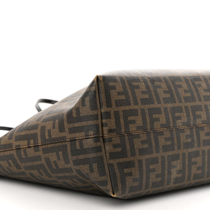 Fendi Zucca Spalmati Patent Baguette Print Medium Roll Tote Tobacco 9 of 12