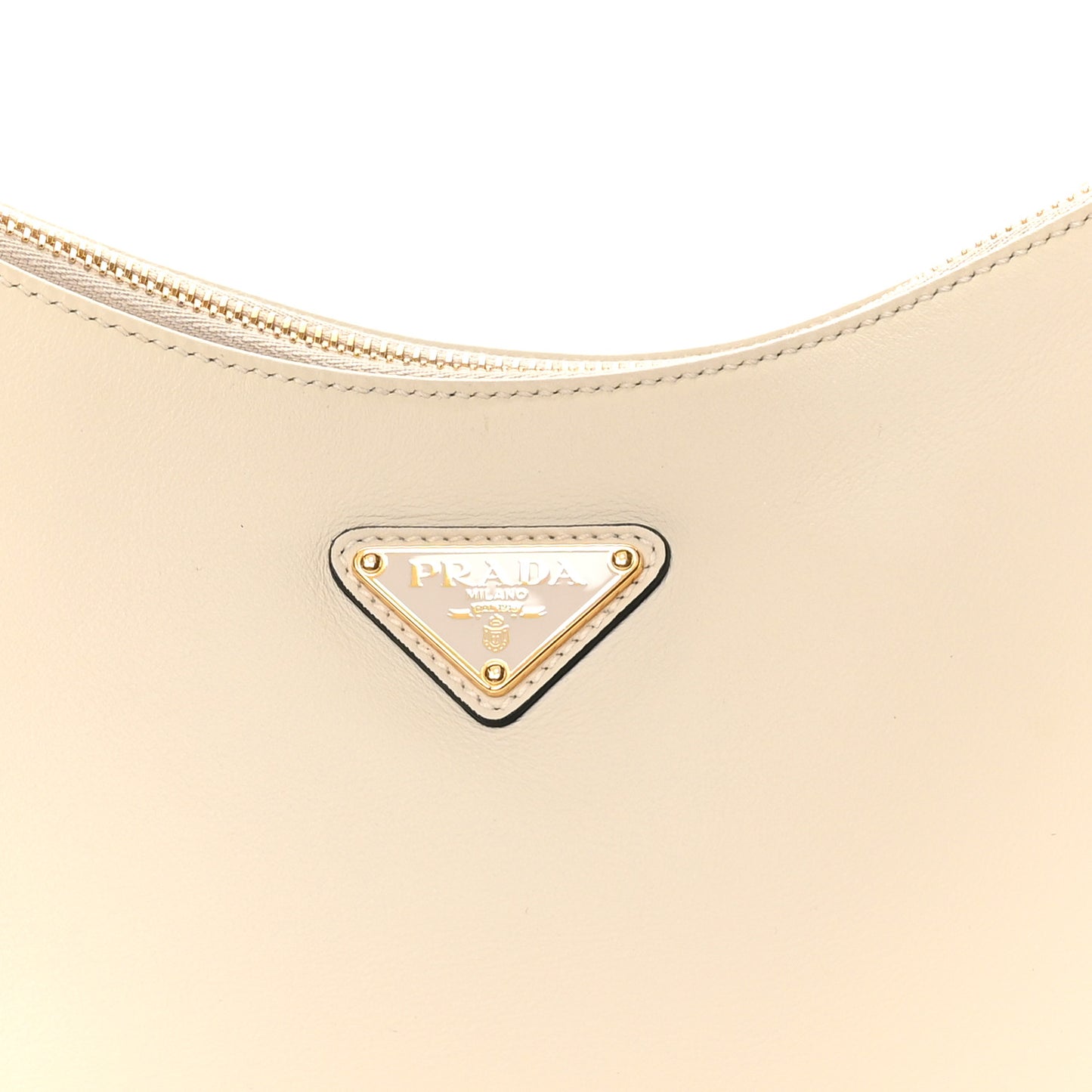 Soft Calfskin Medium Aimée Shoulder Bag White