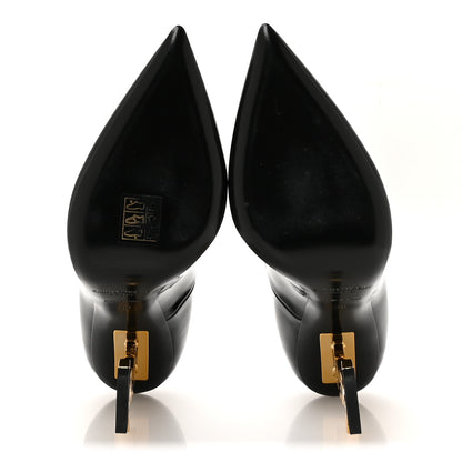 Saint Laurent Patent Opyum 110 Pumps 38 Black Gold 6 of 9