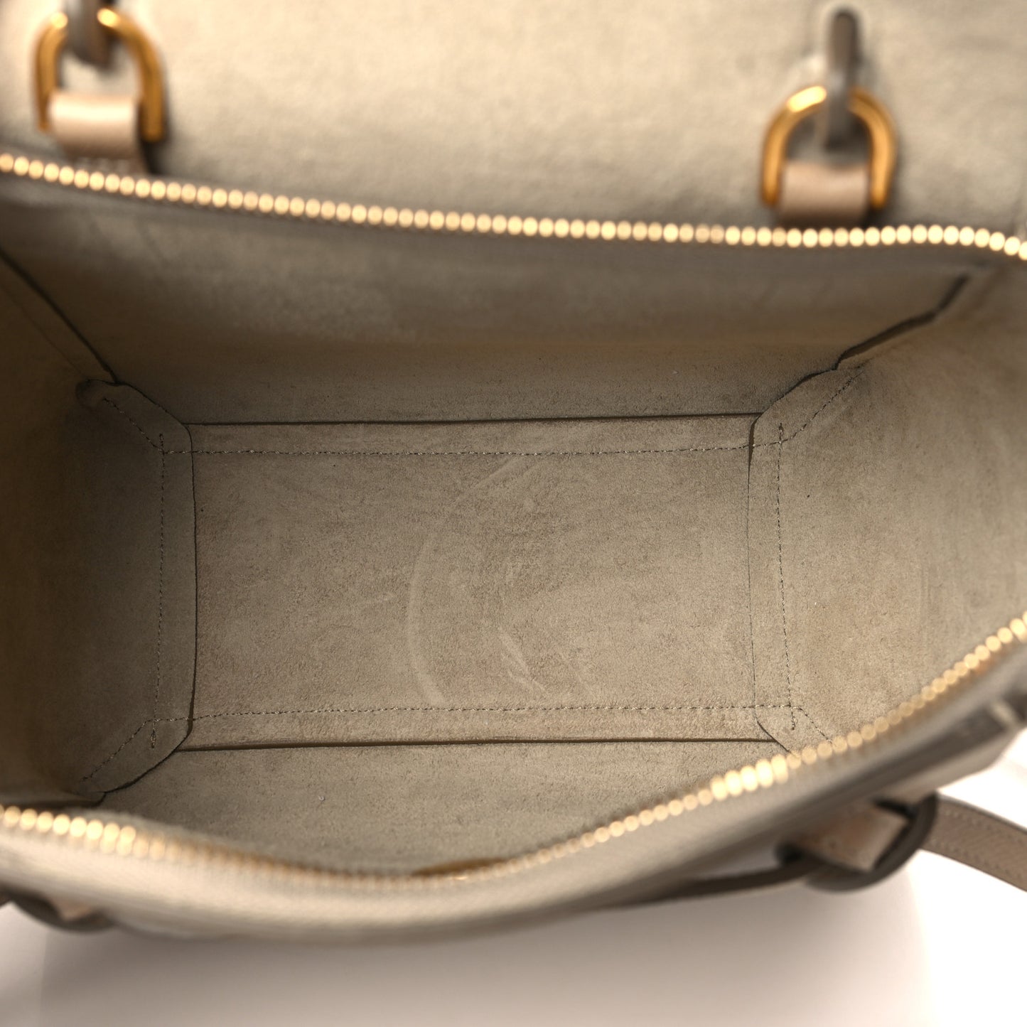 Grained Calfskin Nano Belt Bag Light Taupe