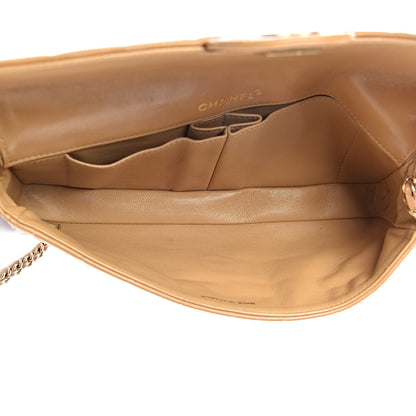 Chanel Lambskin East West Chocolate Bar Flap Beige 10 of 12