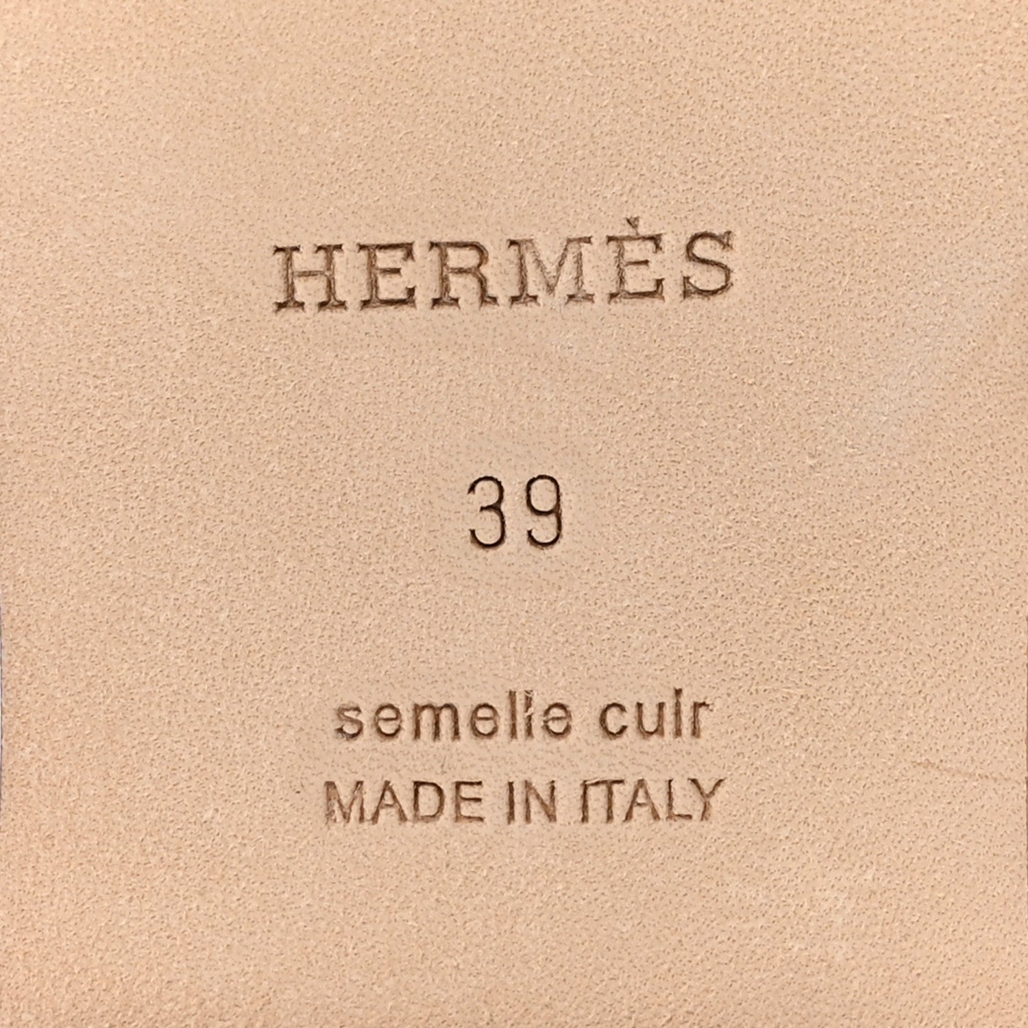 Hermes Epsom Santorini Sandals 39 Gold 7 of 10