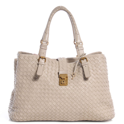 Bottega Veneta Light Calf Intrecciato Medium Roma Marmo 1 of 11