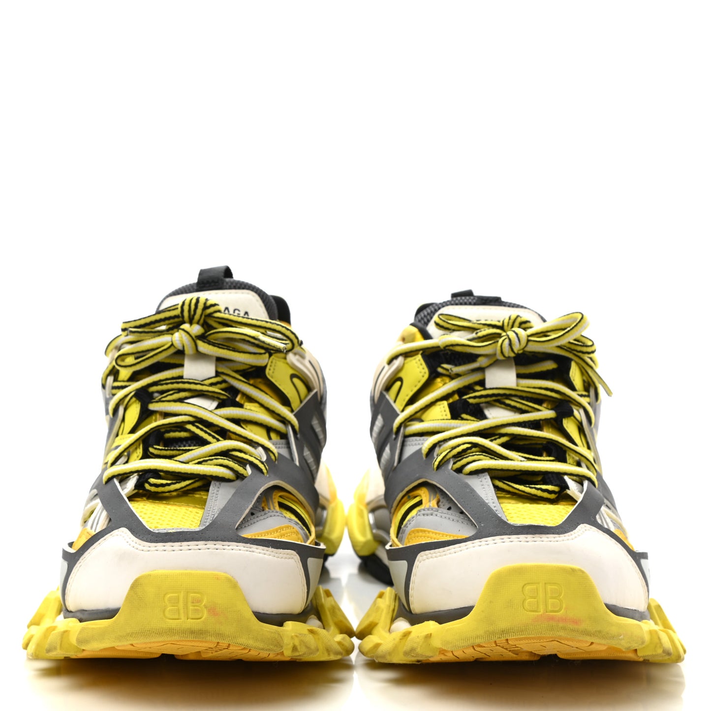 Mesh Nylon Womens Track Sneakers 39 Jaune Black White