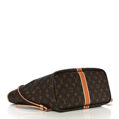 Louis Vuitton Monogram My LV Heritage Neverfull MM Orange and White 4 of 9