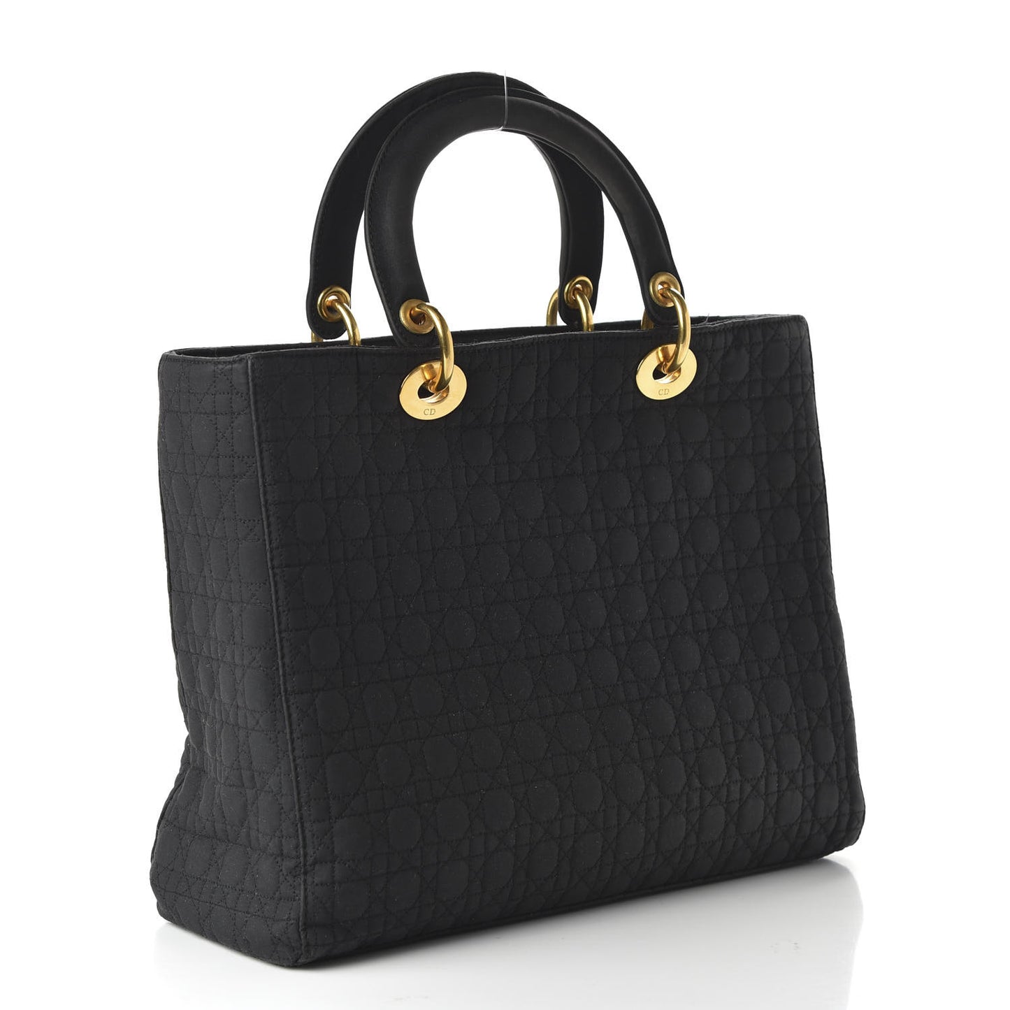 Nylon Cannage Large Lady Dior Black