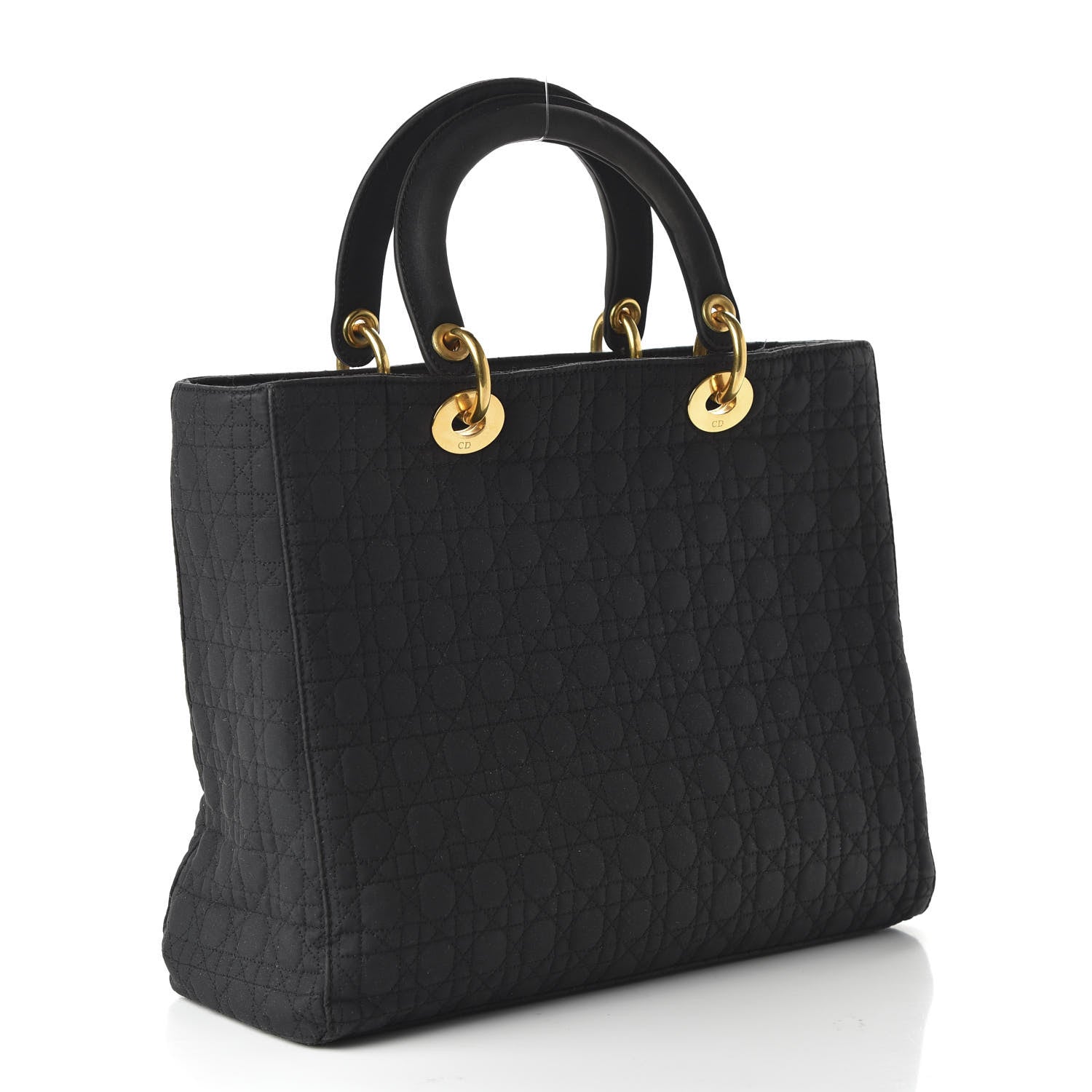 Christian Dior Nylon Cannage Large Lady Dior Black 3 of 9