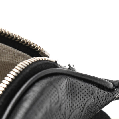 Gucci Calfskin GG Tennis Embossed Belt Bag Black 12 of 12