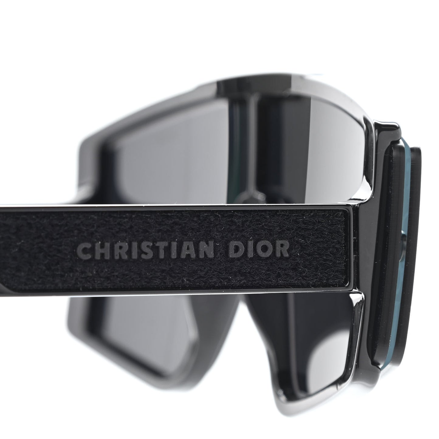 Acetate Diorxtrem MU Oblique Mask Sunglasses Black