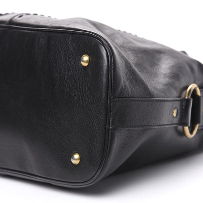 Saint Laurent Calfskin Oversized Muse Black 8 of 12