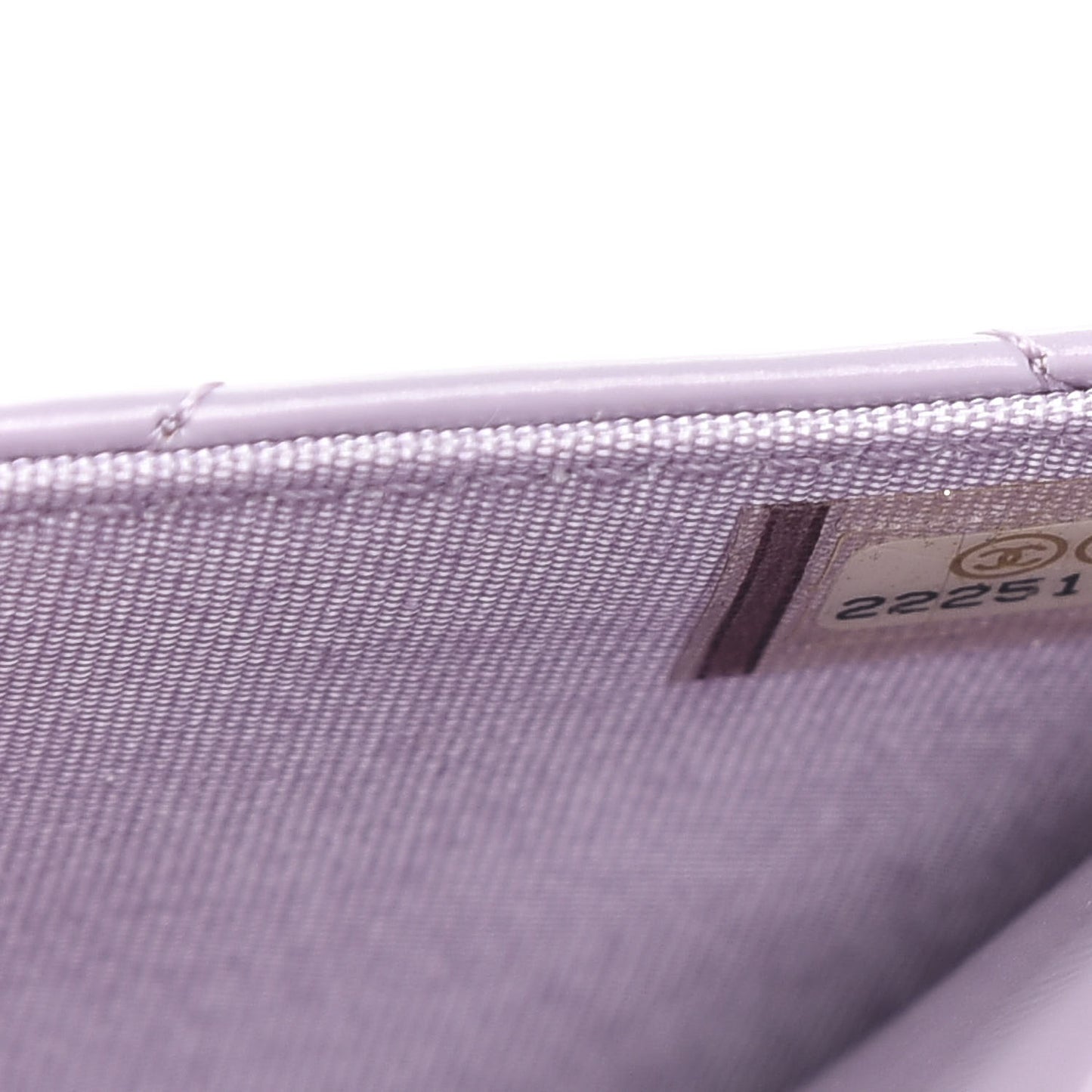Patent Calfskin Quilted Boy Wallet On Chain WOC Purple