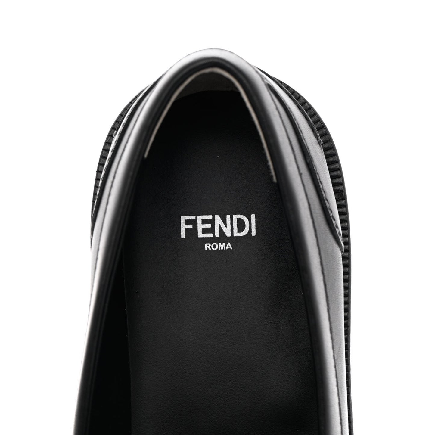 Calfskin Karligraphy Loafers 37 Black