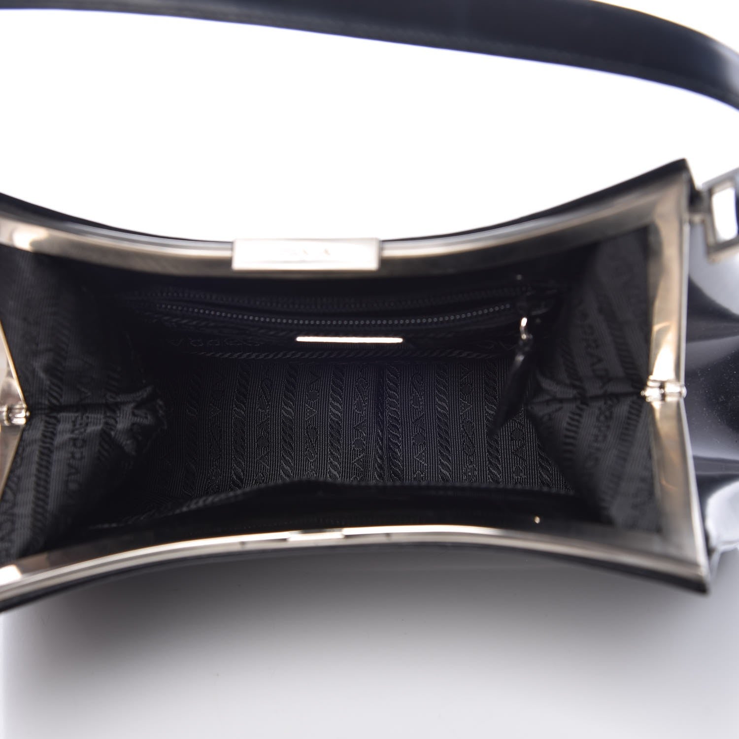 Prada Spazzolato Cern Shoulder Bag Black 5 of 6