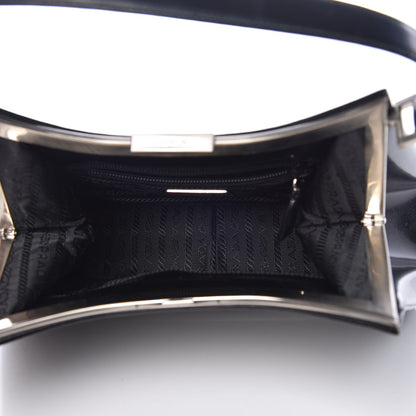 Prada Spazzolato Cern Shoulder Bag Black 5 of 6