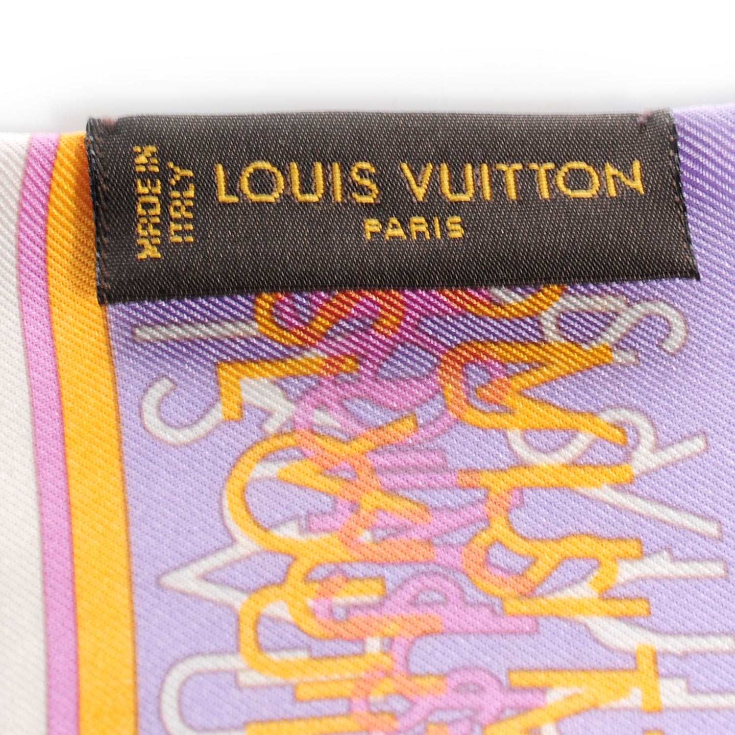 Louis Vuitton Silk Monogram Map Bandeau 3 of 6