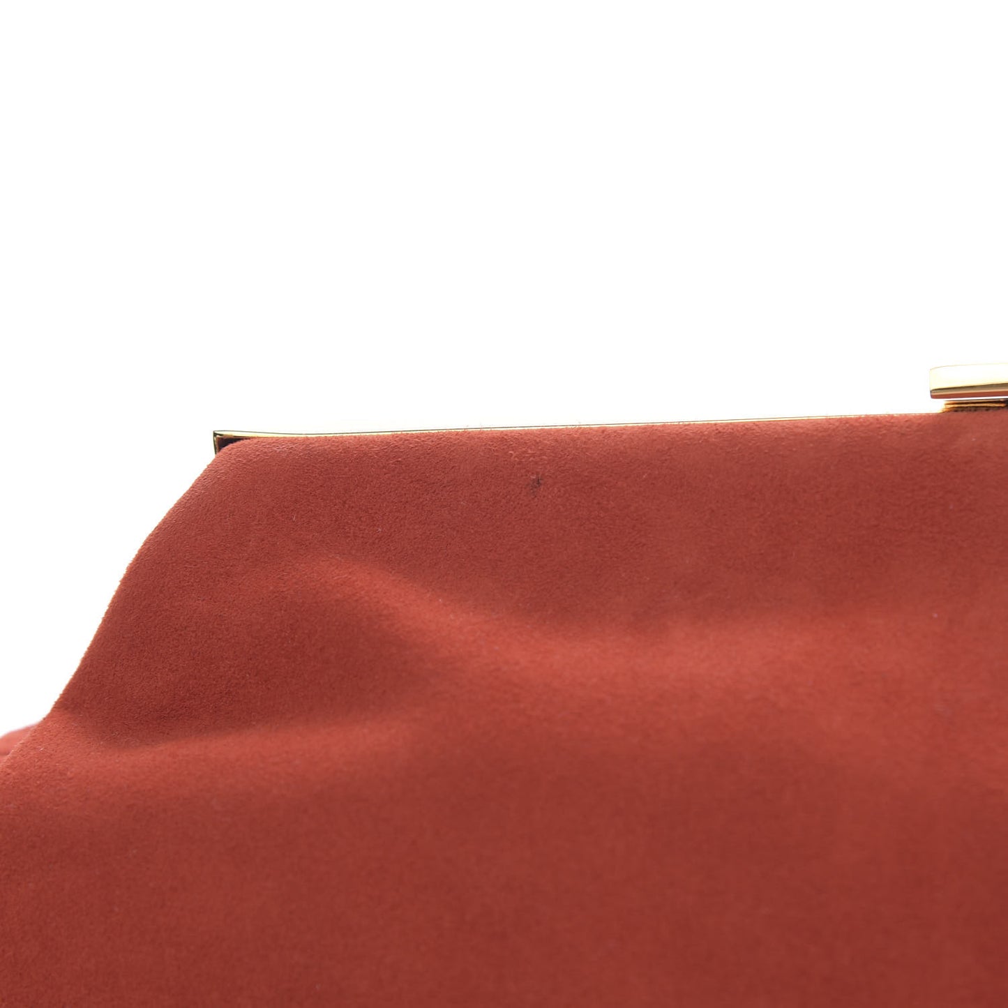 Suede Volume Clutch Brick
