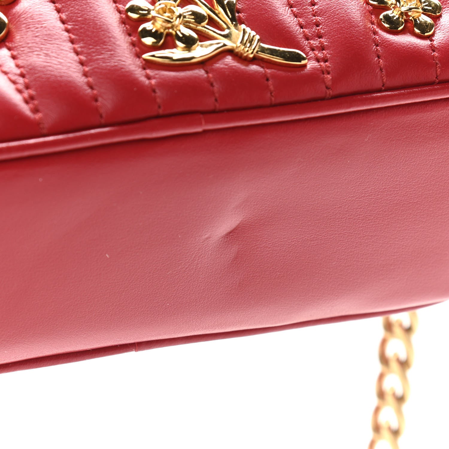 Prada Soft Calfskin Floral Diagramme Bag Fuoco 11 of 11