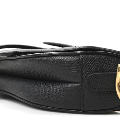 Christian Dior Grained Calfskin Mini Saddle Bag Black 10 of 10