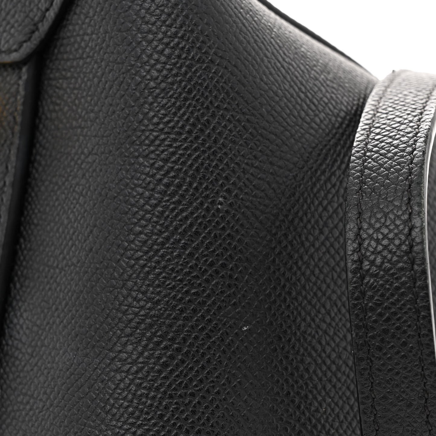 Grained Calfskin Mini Belt Bag Black
