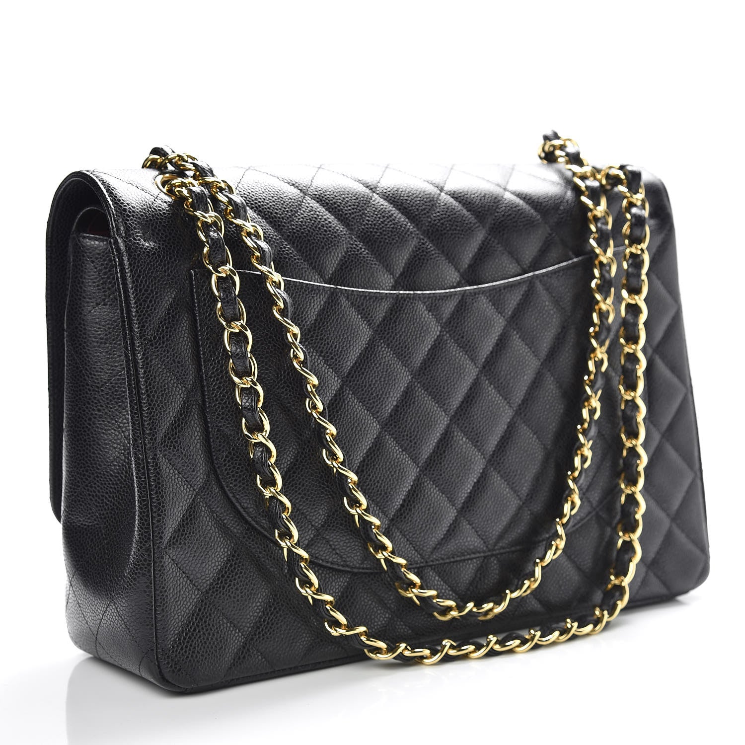 Chanel Caviar Quilted Maxi Double Flap Black 3 of 11