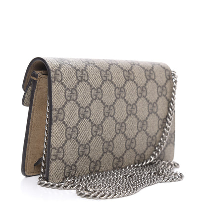 Gucci GG Supreme Monogram Super Mini Dionysus Shoulder Bag Taupe 3 of 11