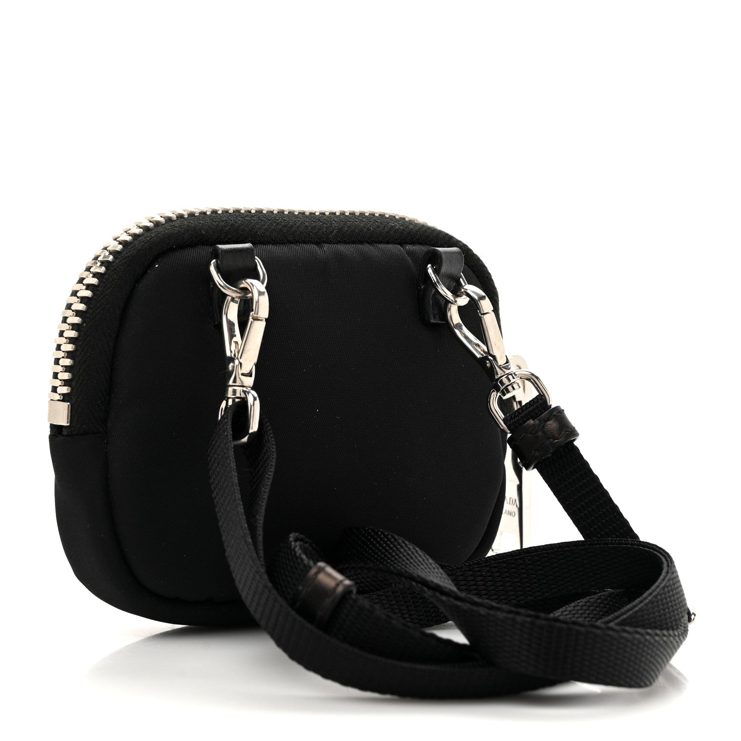 Prada Trick Tessuto Nylon Cargo Pouch Black 3 of 9