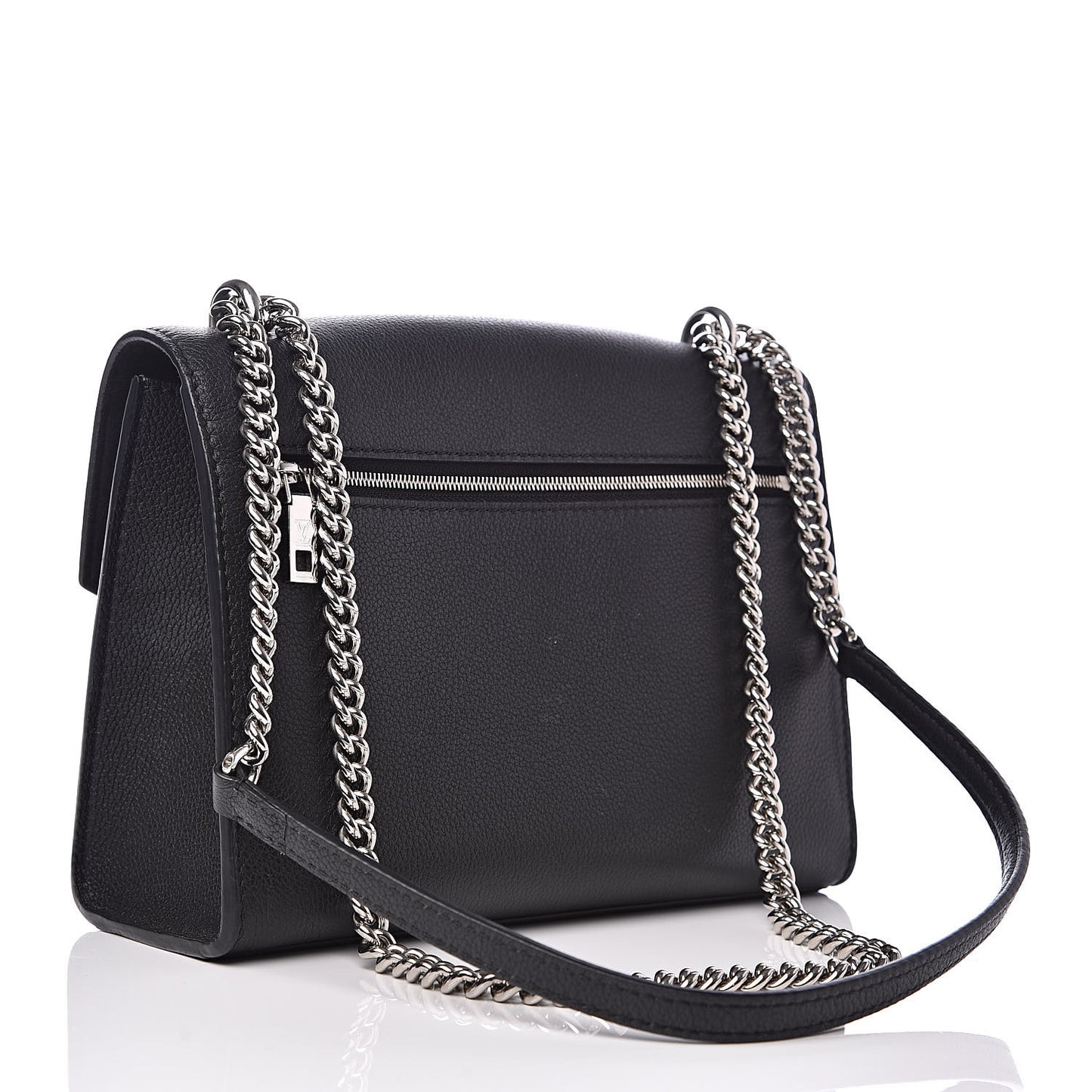 Soft Calfskin My Lockme Chain Bag BB Black