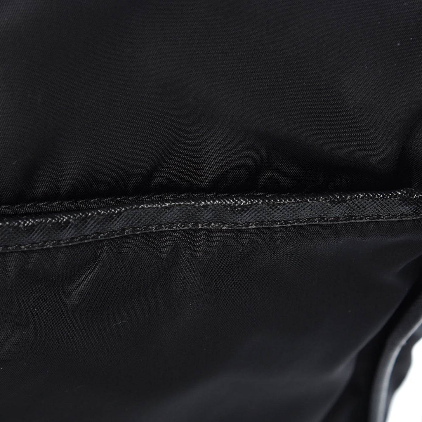 Tessuto Nylon Saffiano Messenger Satchel Black