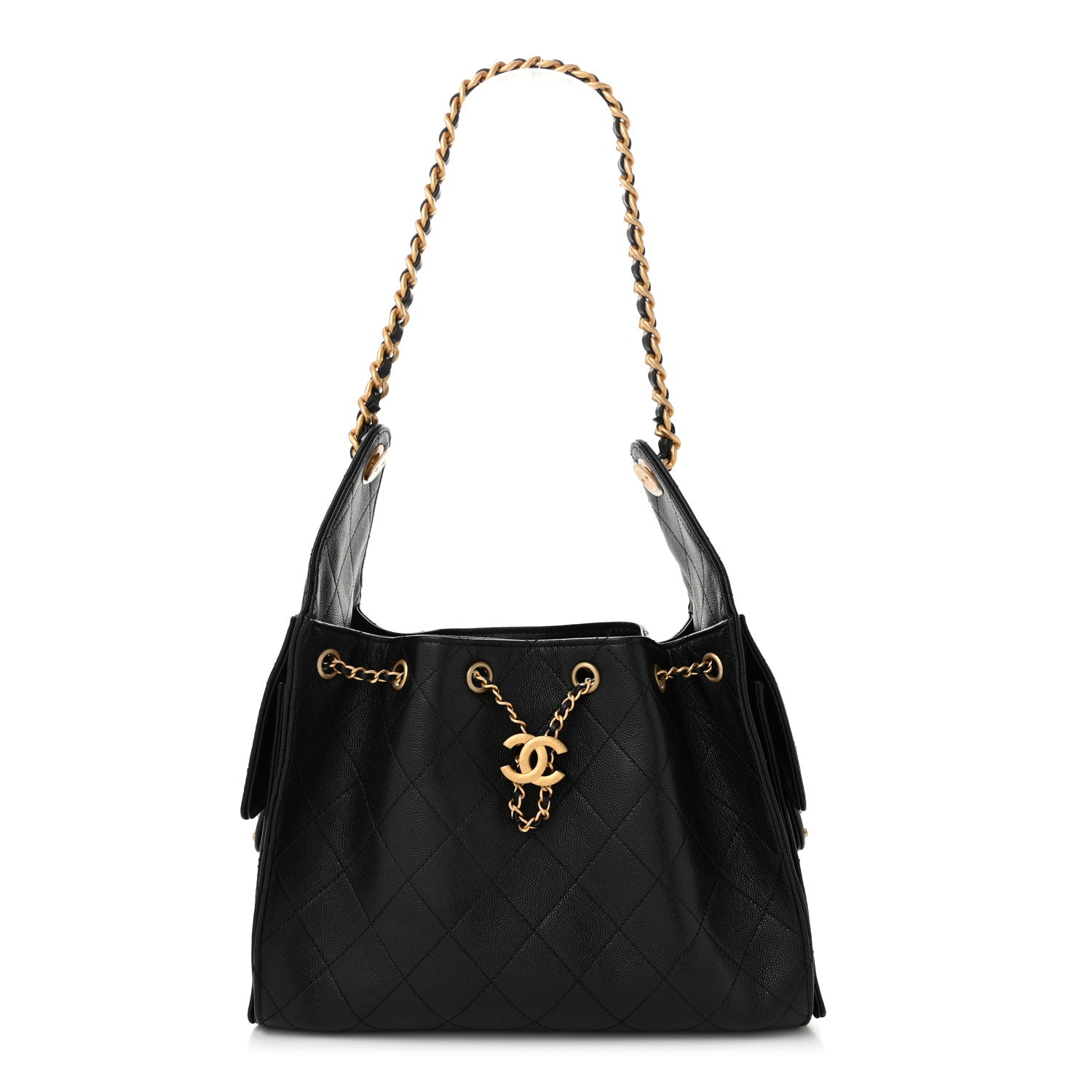Chanel Caviar Quilted Small Chanel 25 Handbag Black 1 of 10