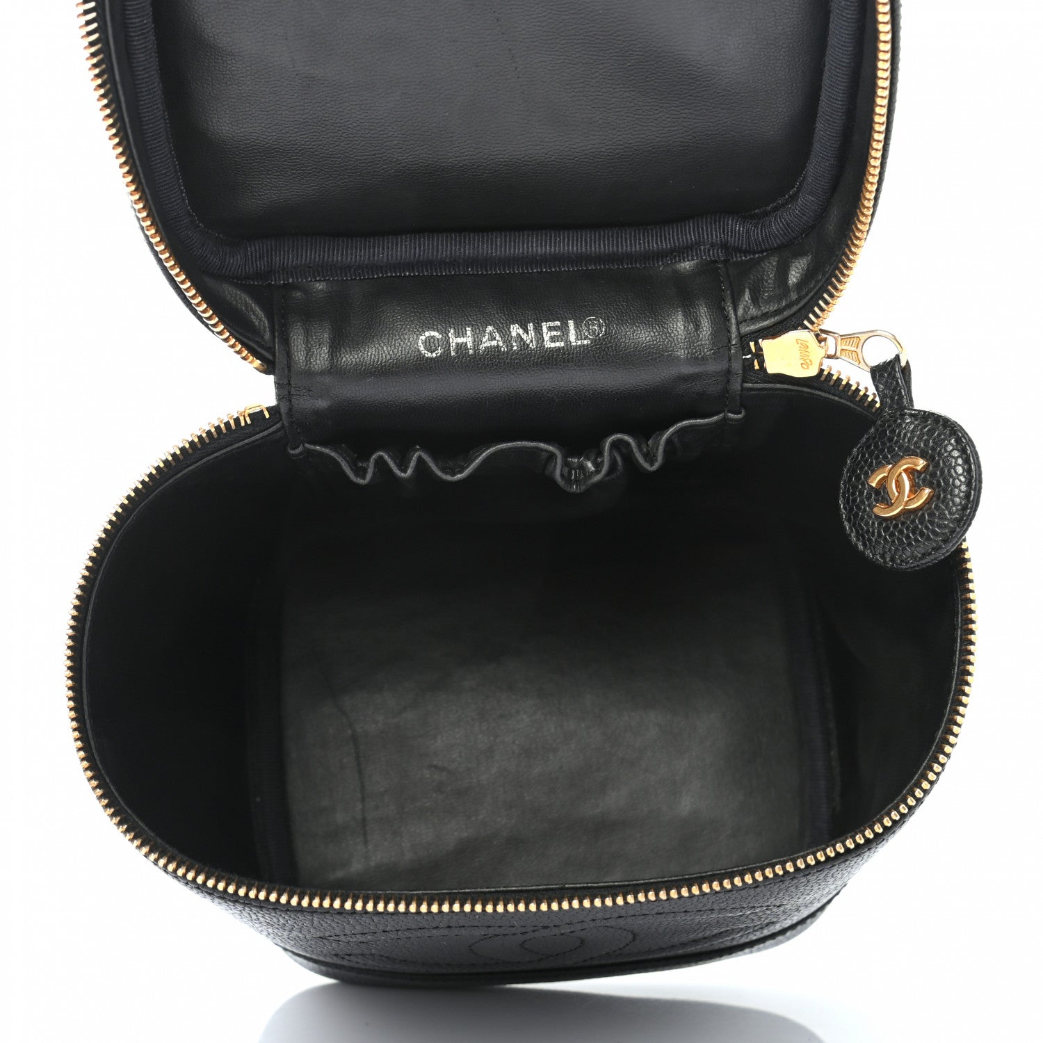 Chanel Caviar Vanity Cosmetic Case Black 5 of 8