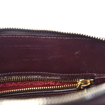 Prada Saffiano Vernice Medium Promenade Tote Granato 9 of 18