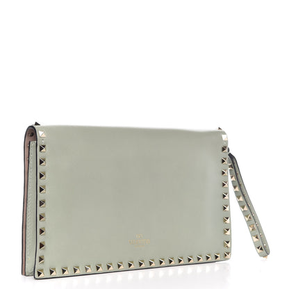 Valentino Garavani Nappa Rockstud Wristlet Clutch Green Tea Sorbet 4 of 9