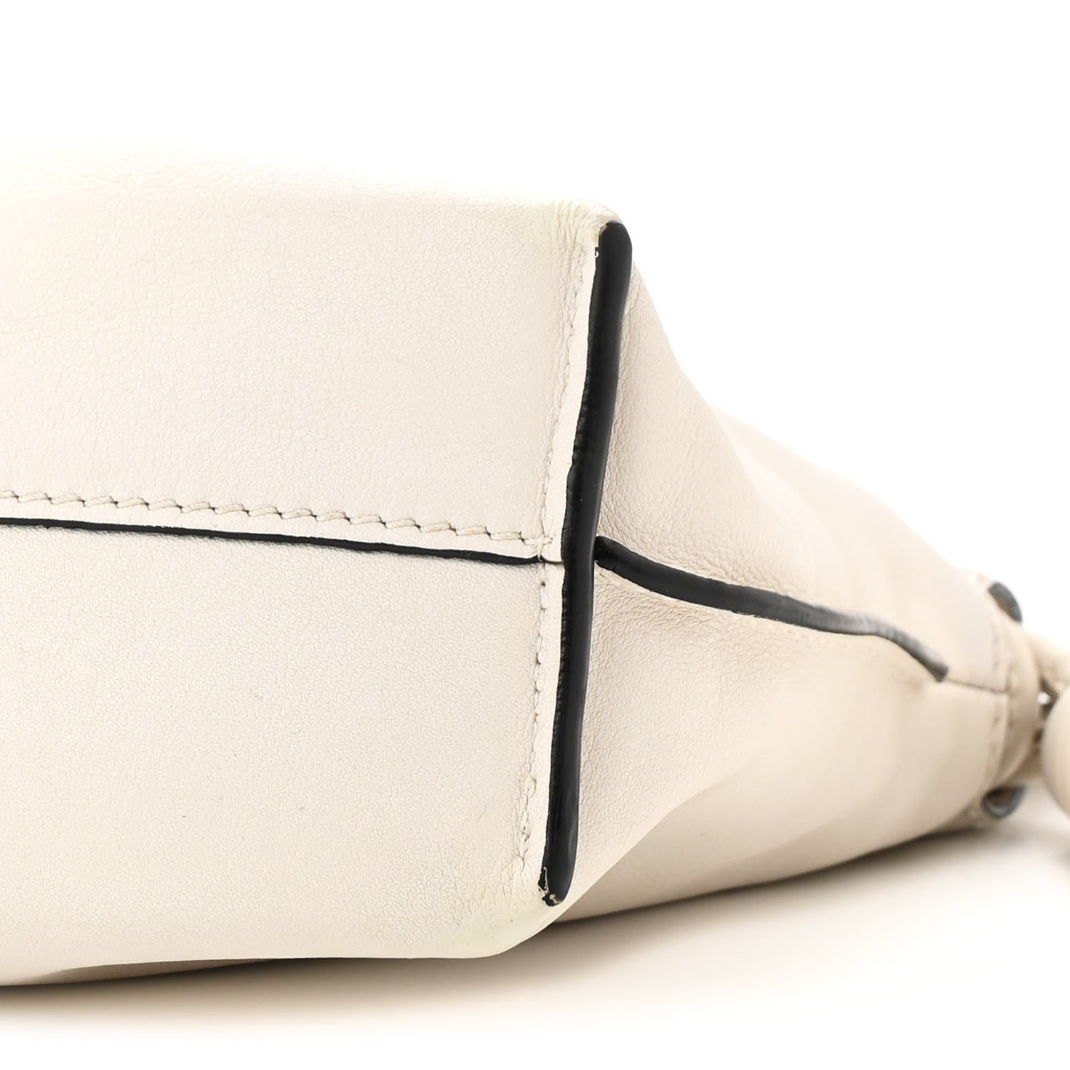 Loewe Calfskin Mini Flamenco Knot Clutch Angora 10 of 15
