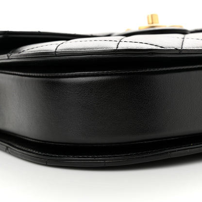 Chanel Calfskin Quilted Small Moon Messenger Black 9 of 11