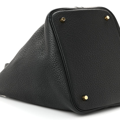 Hermes Taurillon Clemence Picotin Lock 22 MM Black 10 of 13