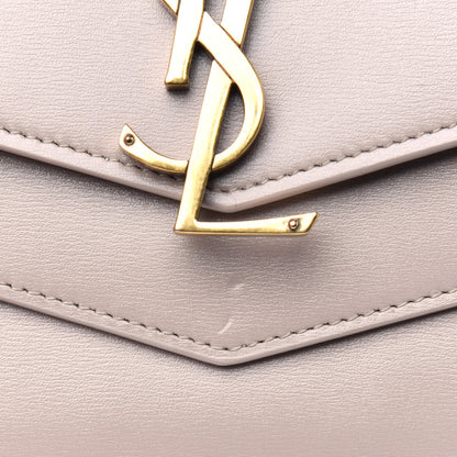 Saint Laurent Smooth Calfskin Monogram Medium Sulpice Shoulder Bag Light Natural 12 of 12