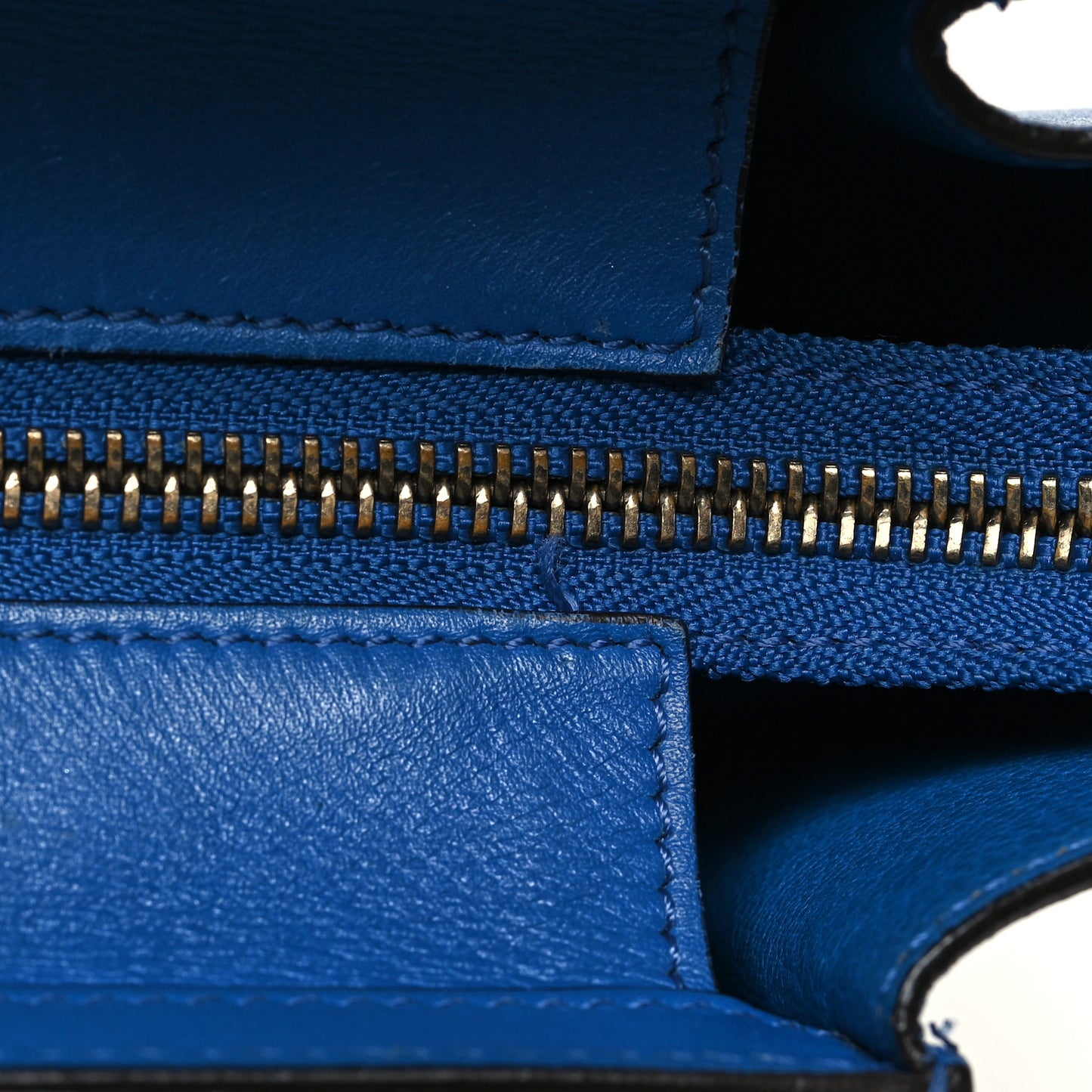 Smooth Calfskin Nano Luggage Royal Blue