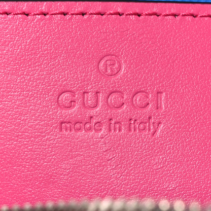 Gucci Calfskin GG Tennis Bi-Color Embossed Mini Duffle Bag Modern Fucsia Modern Blue 6 of 10