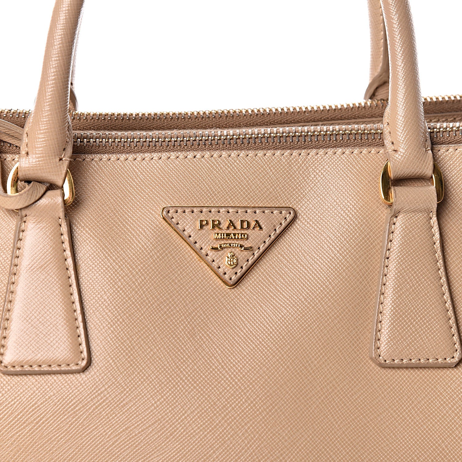 Prada Saffiano Large Galleria Double Zip Tote Cammeo 9 of 14
