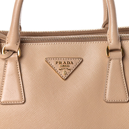 Prada Saffiano Large Galleria Double Zip Tote Cammeo 9 of 14