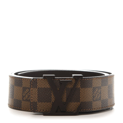 Louis Vuitton Damier Ebene 40mm LV Initiales Belt 95 38 1 of 8