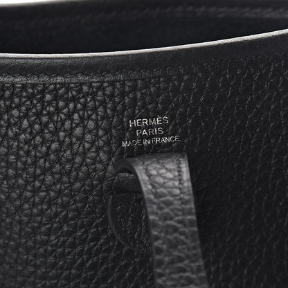 Hermes Taurillon Clemence Evelyne TPM Black 5 of 8