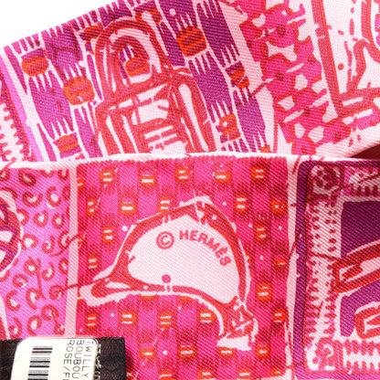 Hermes Silk Boubou H Twilly Rose Fuchsia Violet 3 of 4