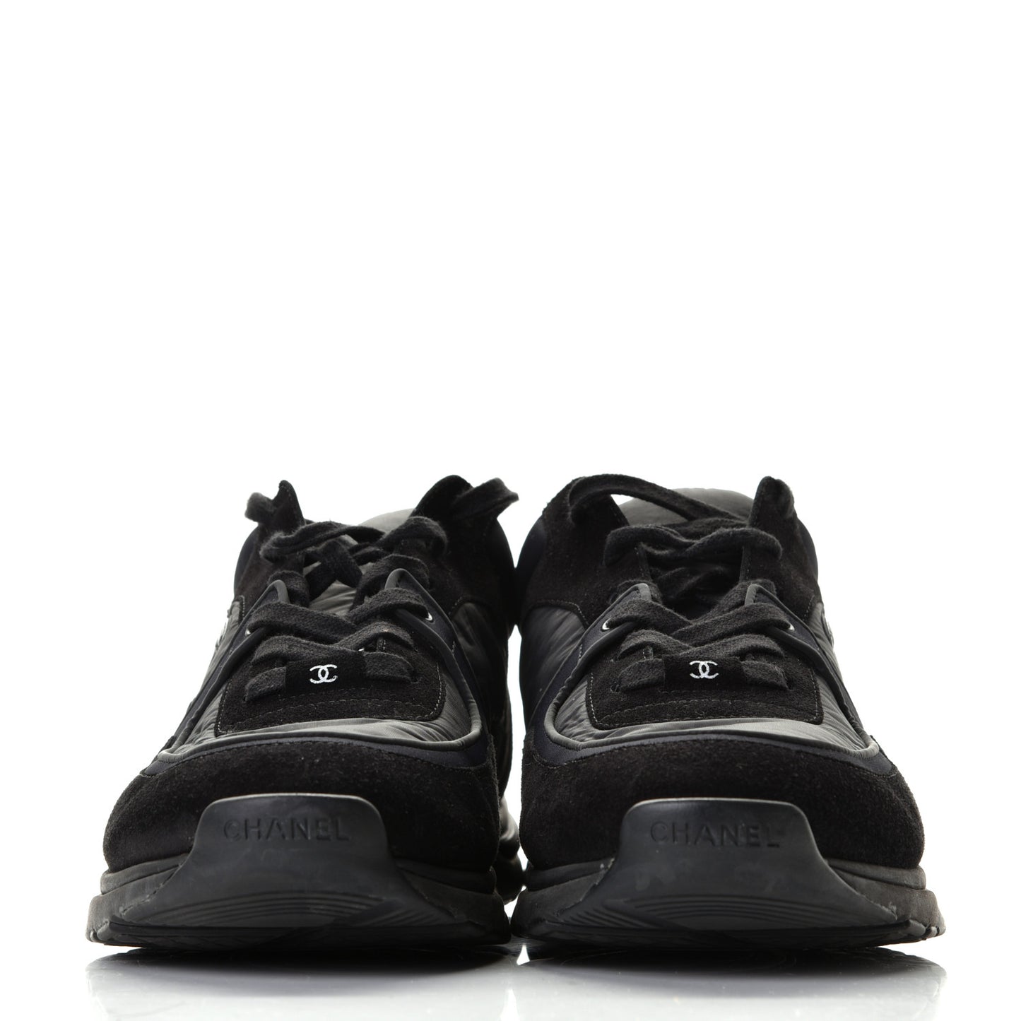 Kid Suede Calfskin Mens Sneakers 46 Black