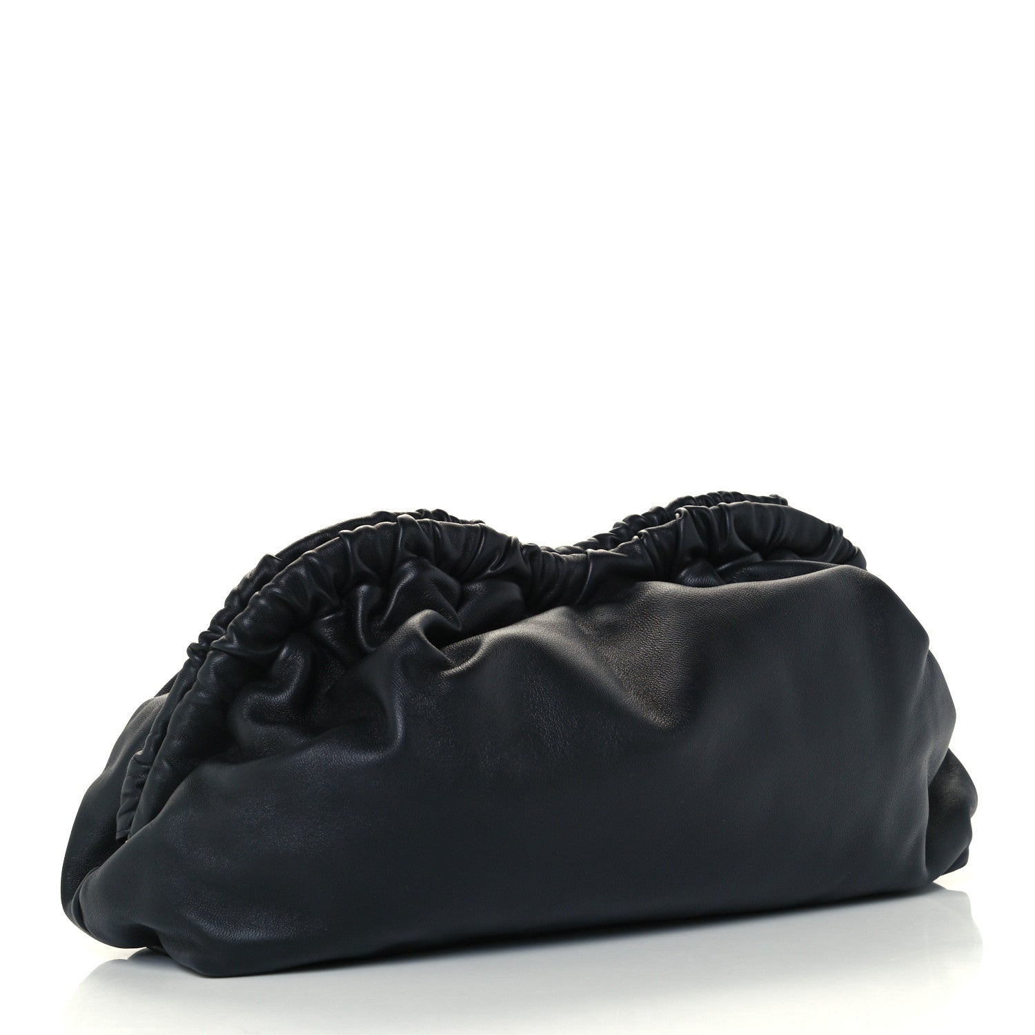 Mansur Gavriel Lambskin Cloud Clutch Black Flamma 2 of 9