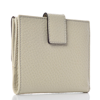 Gucci Calfskin Bamboo French Wallet White 3 of 12