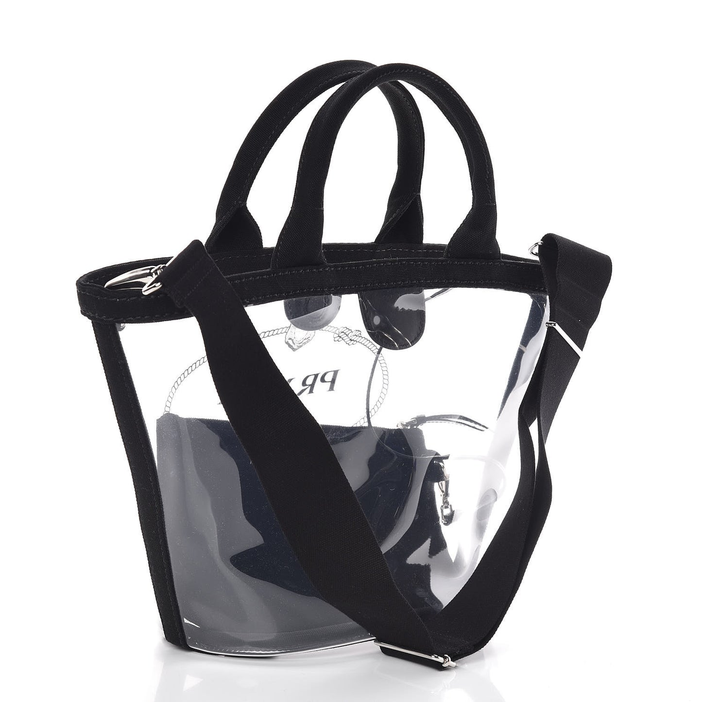 Plexiglass Canapa Small Shopper Tote Black