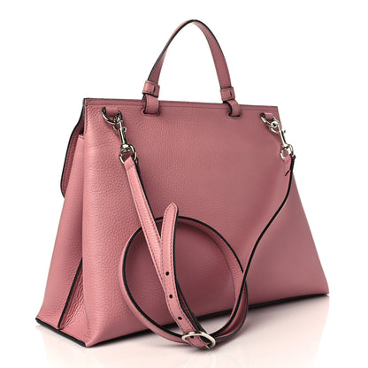 Gucci Cellarius Calfskin Medium Bamboo Daily Top Handle Bag Carmine Rose 3 of 6